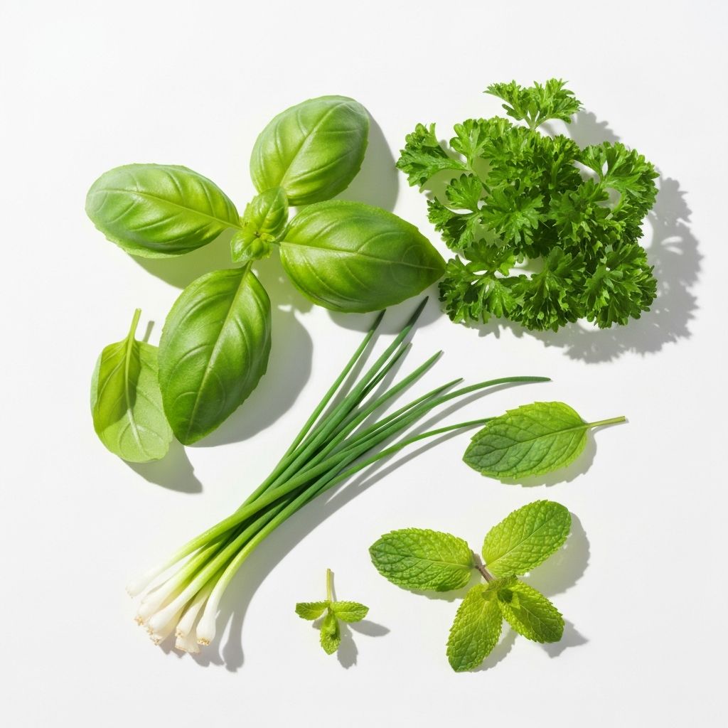 Frische grüne Kräuter